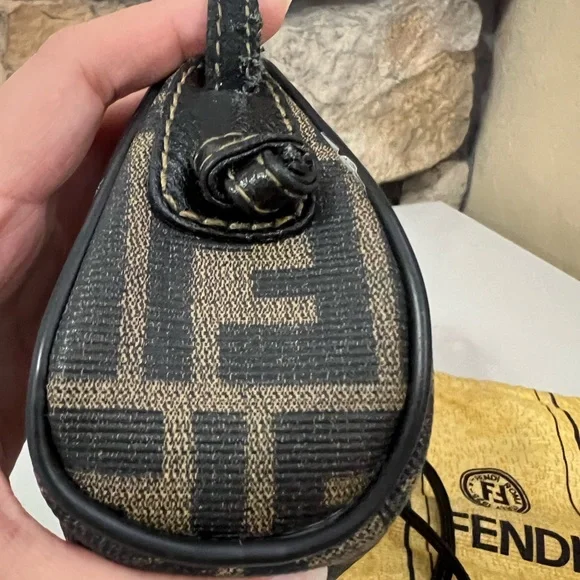 Vintage Fendi Zucca Mini Crossbody Clutch Bag - Picture 13 of 16